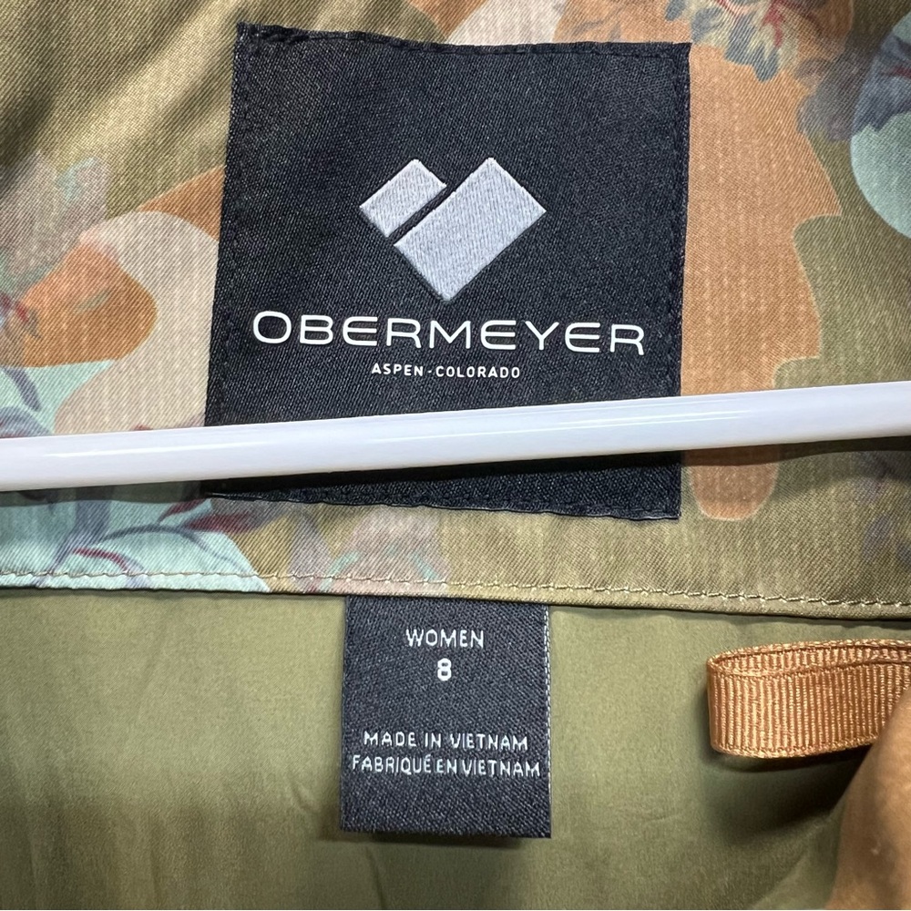 Obermeyer Tuscany Jacket Vintage Camouflage Women's with Faux Fur Hood size 8 - Picture 5 of 6
